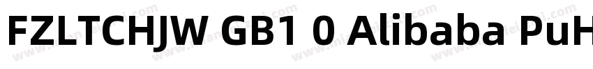 FZLTCHJW GB1 0 Alibaba PuHuiTi L字体转换